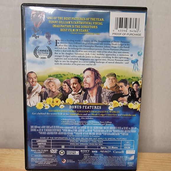 DVD The Imaginarium Of Doctor Parnassus - Picture 4 of 4